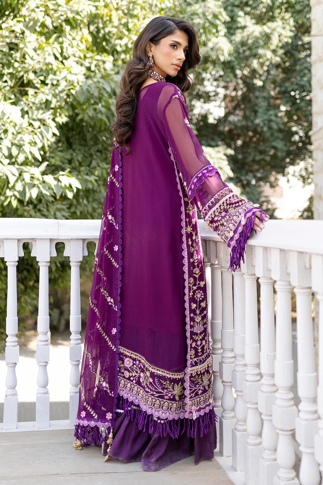 Embroidered Shirt Shalwar Dupatta - 4218 - Image 18