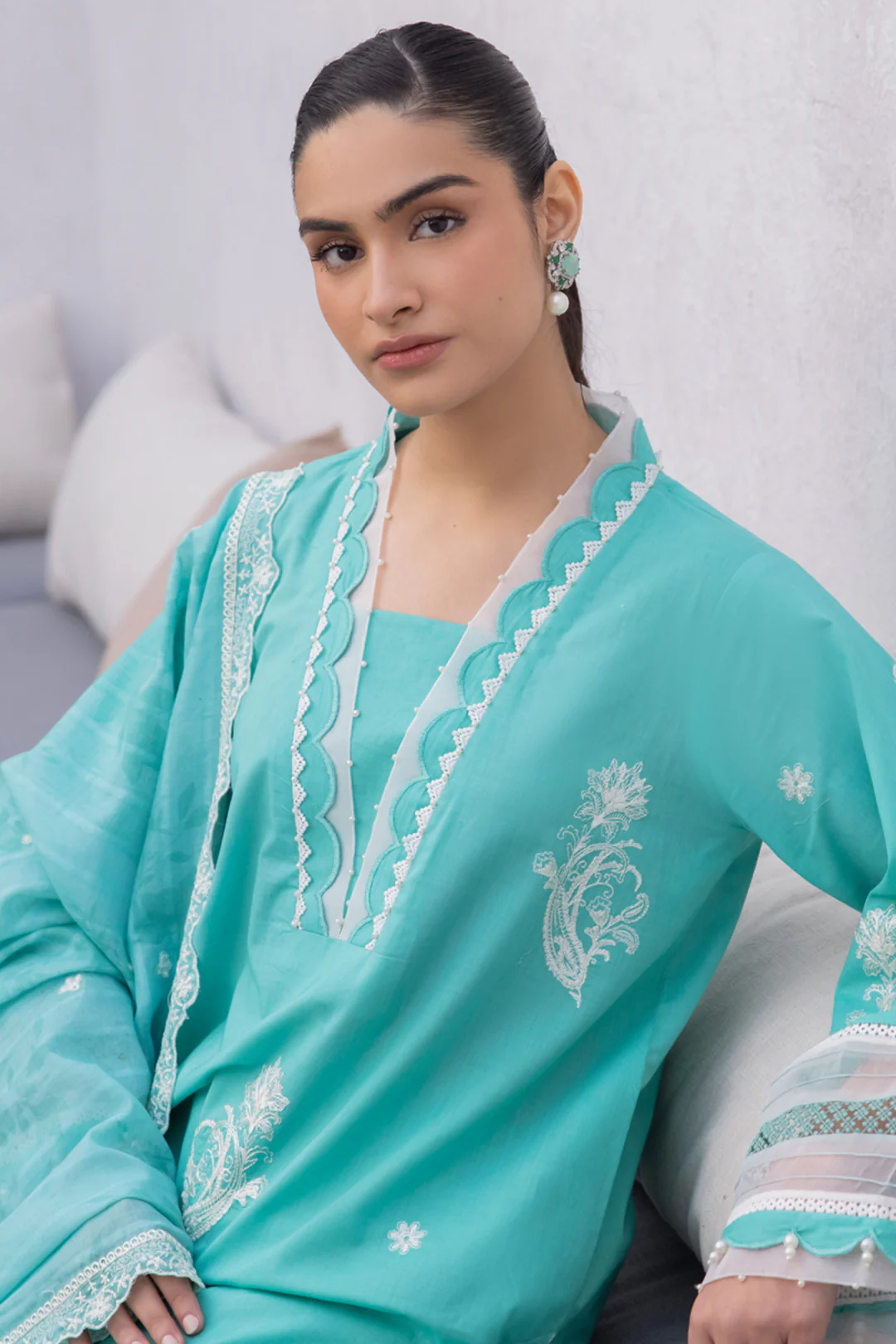Embroidered Shirt Shalwar Dupatta - 1147