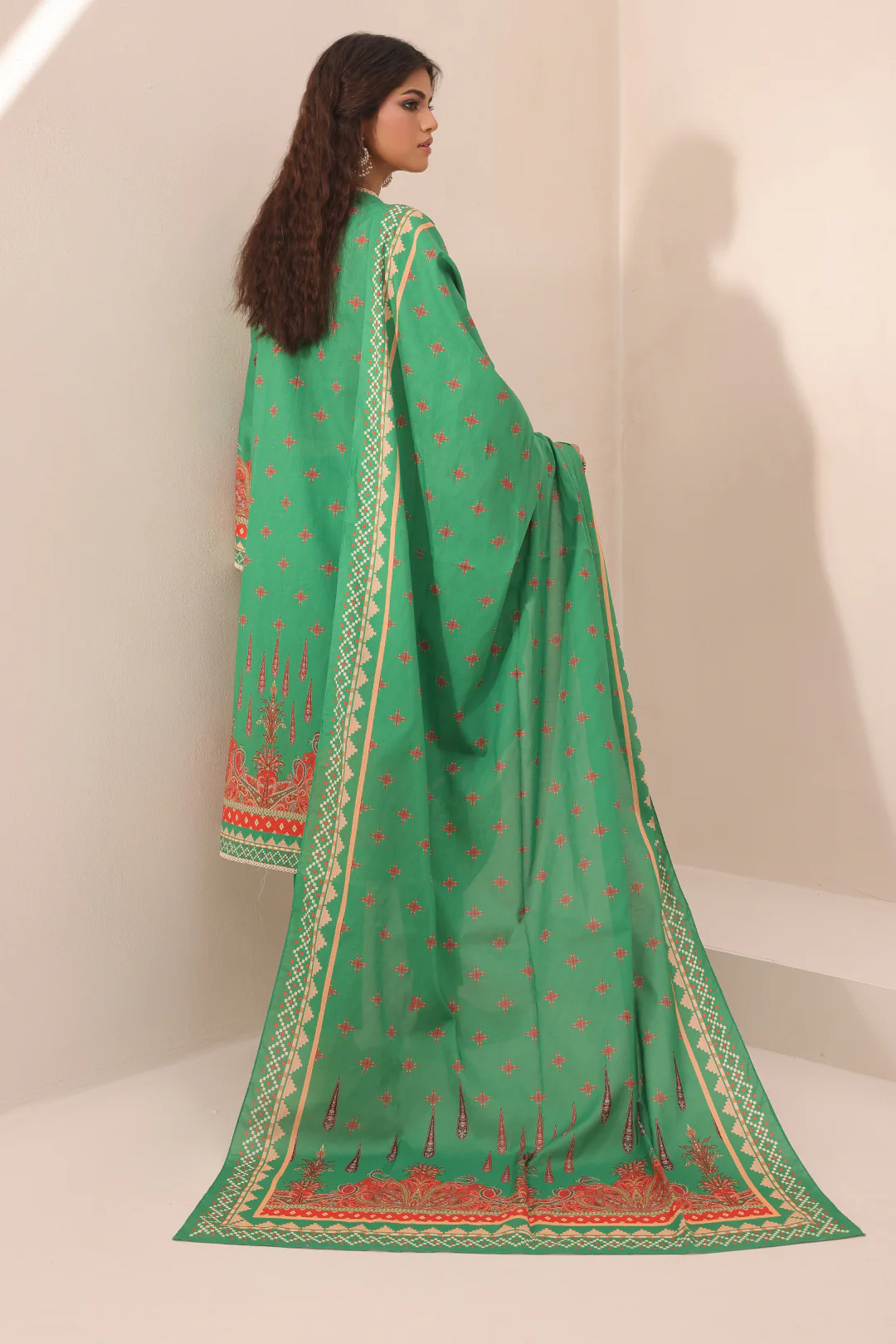 Embroidered Shirt Shalwar Dupatta - 1247 - Image 8