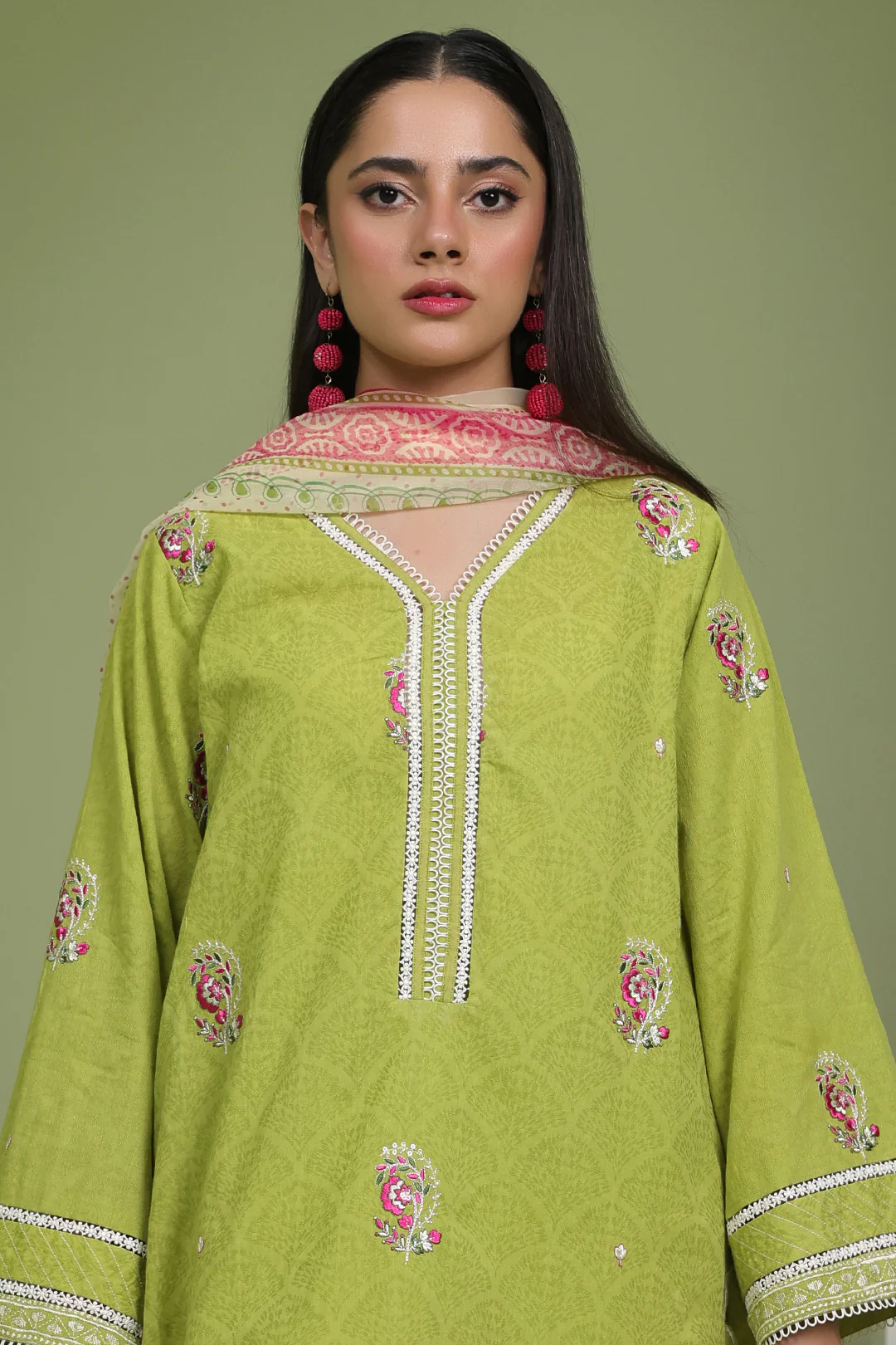 Embroidered Shirt Shalwar Dupatta - 1462