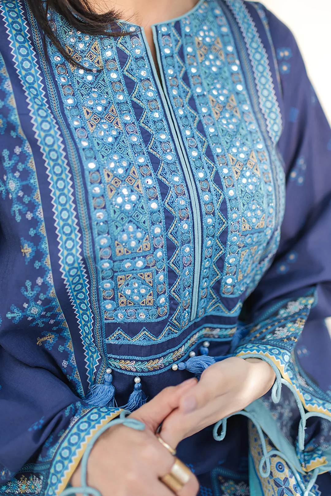 Embroidered Shirt Shalwar Dupatta - 1681 - Image 4