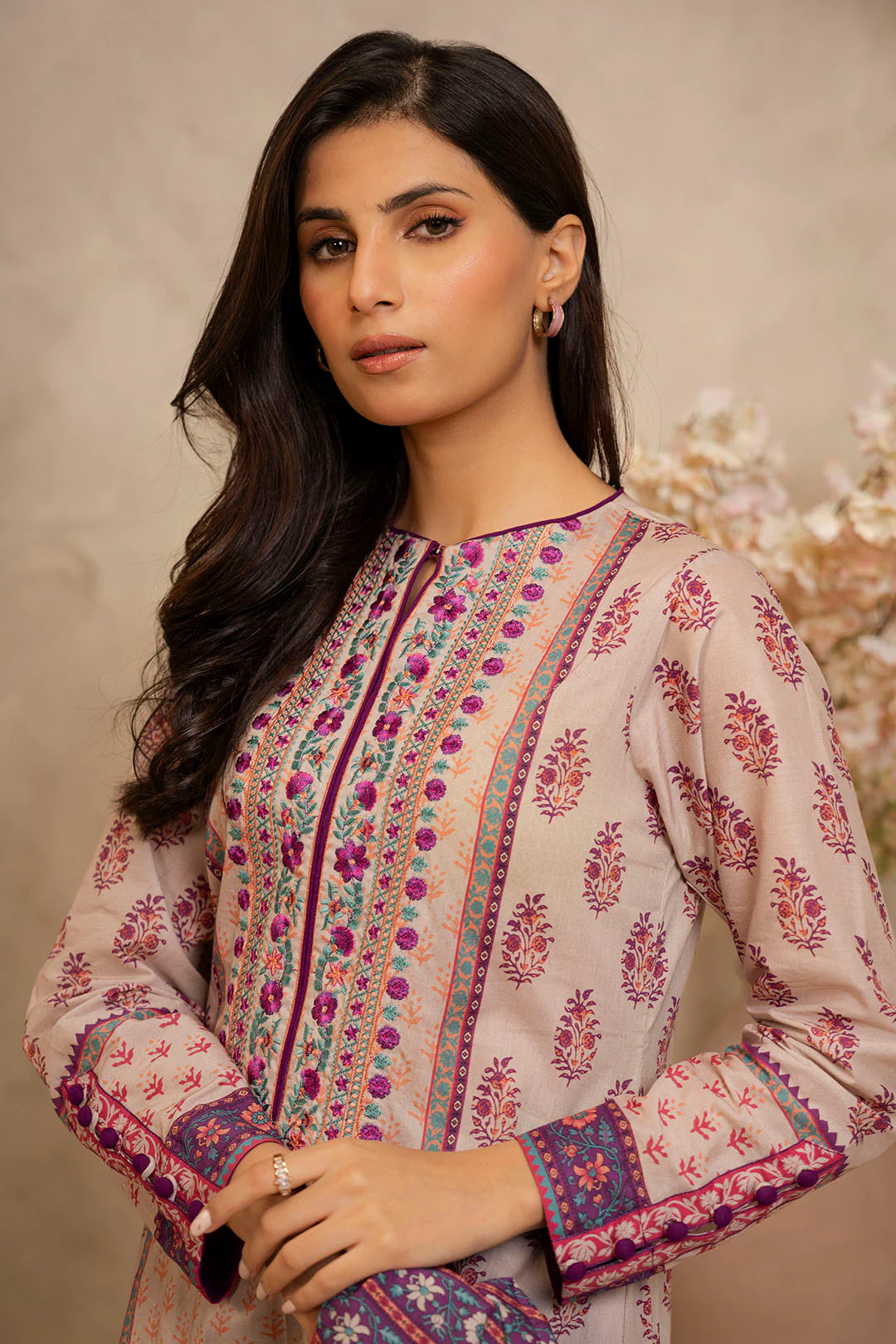 Embroidered Shirt Shalwar Dupatta - 0064 - Image 3