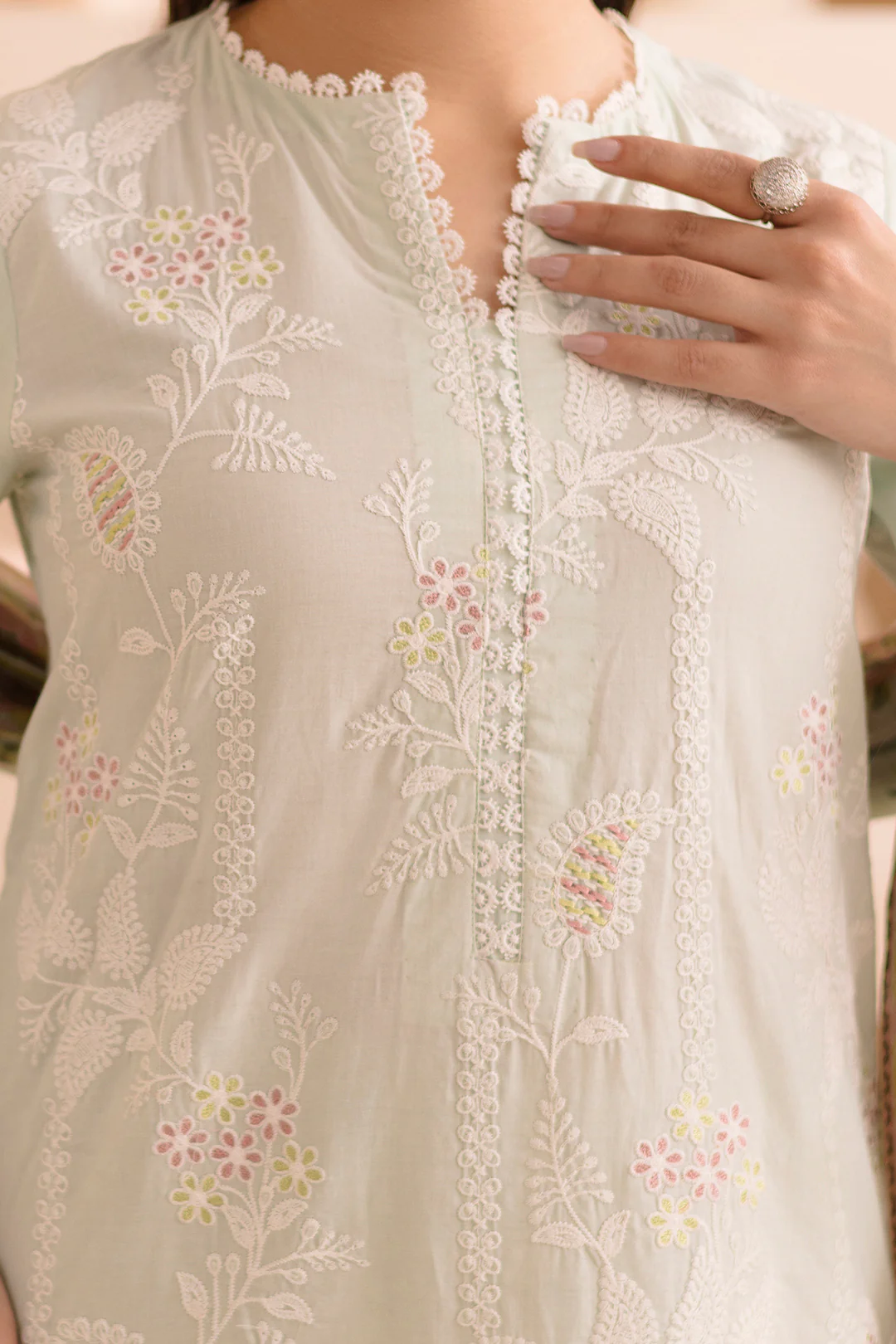 Embroidered Shirt Shalwar Dupatta - 0143 - Image 5