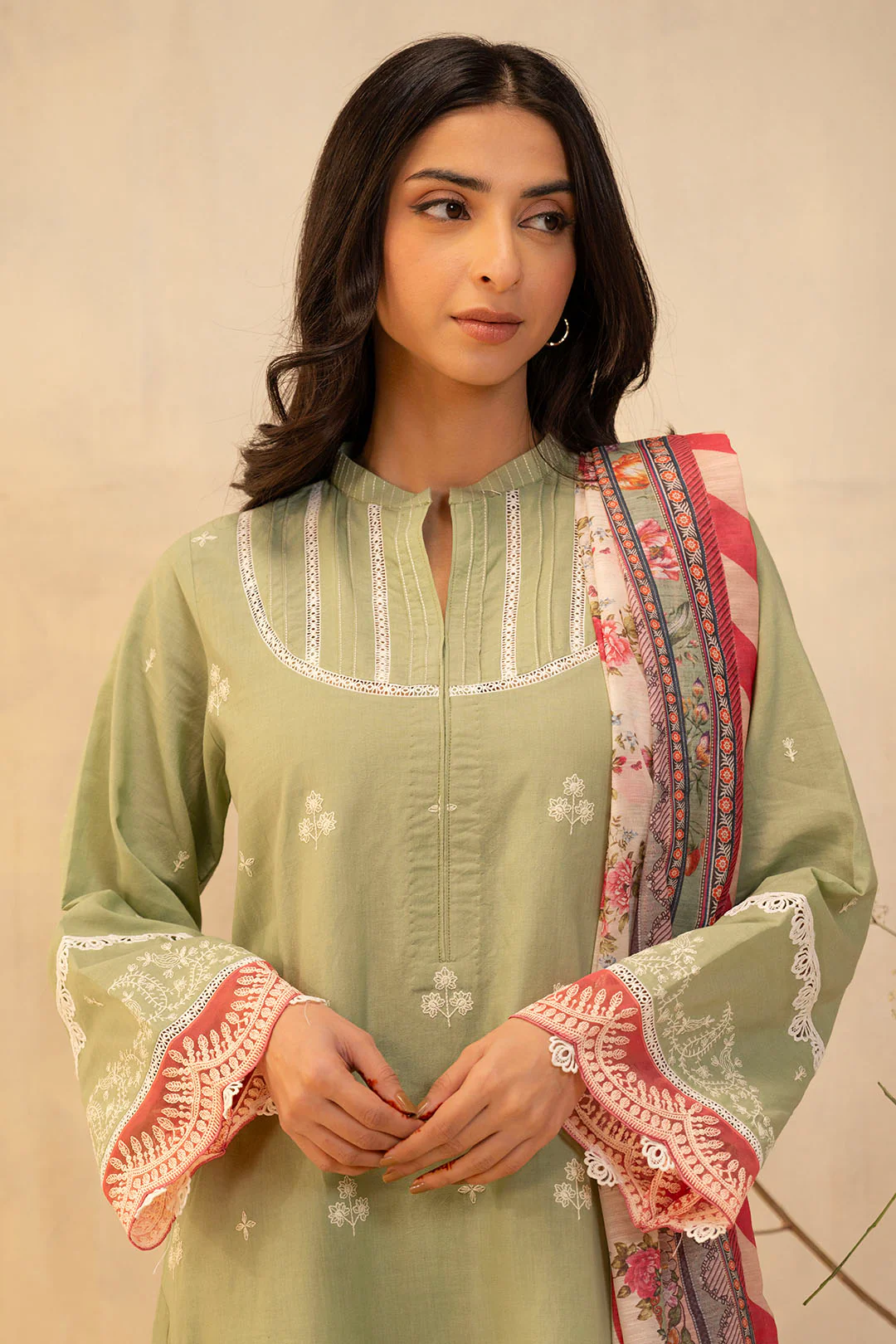 Embroidered Shirt Shalwar Dupatta - 0144