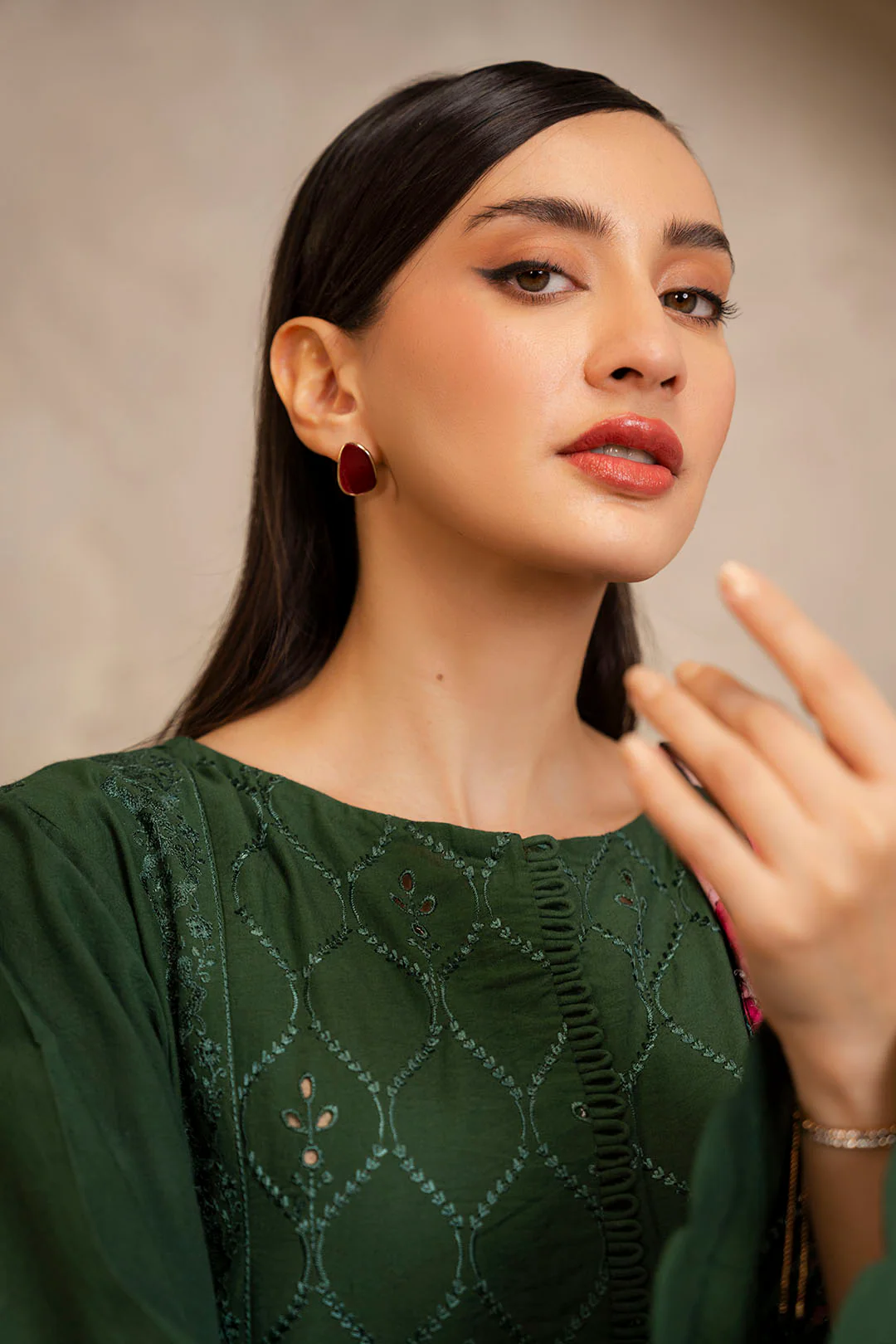 Embroidered Shirt Shalwar Dupatta - 0147 - Image 3