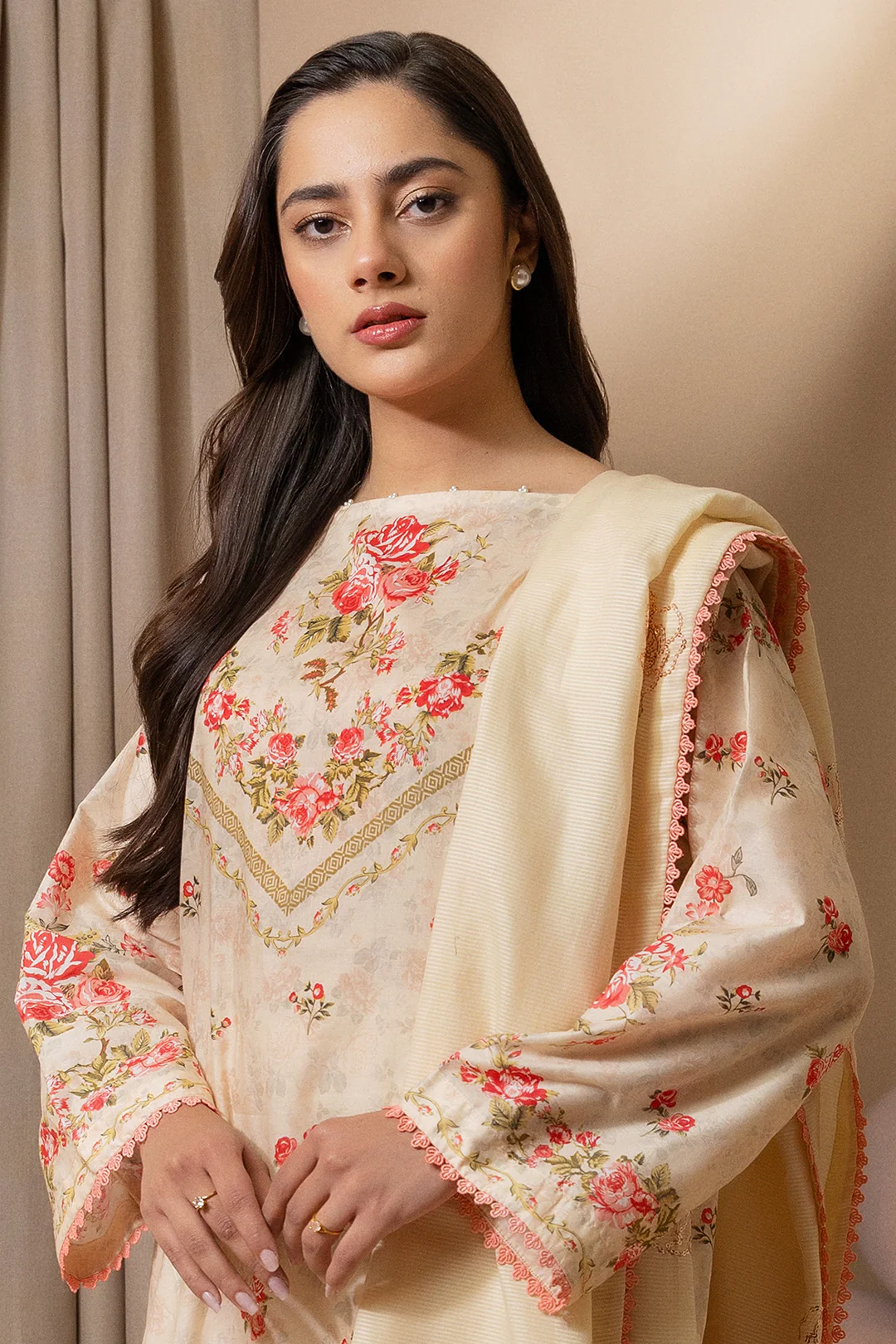 Embroidered Shirt Shalwar Dupatta - 0209