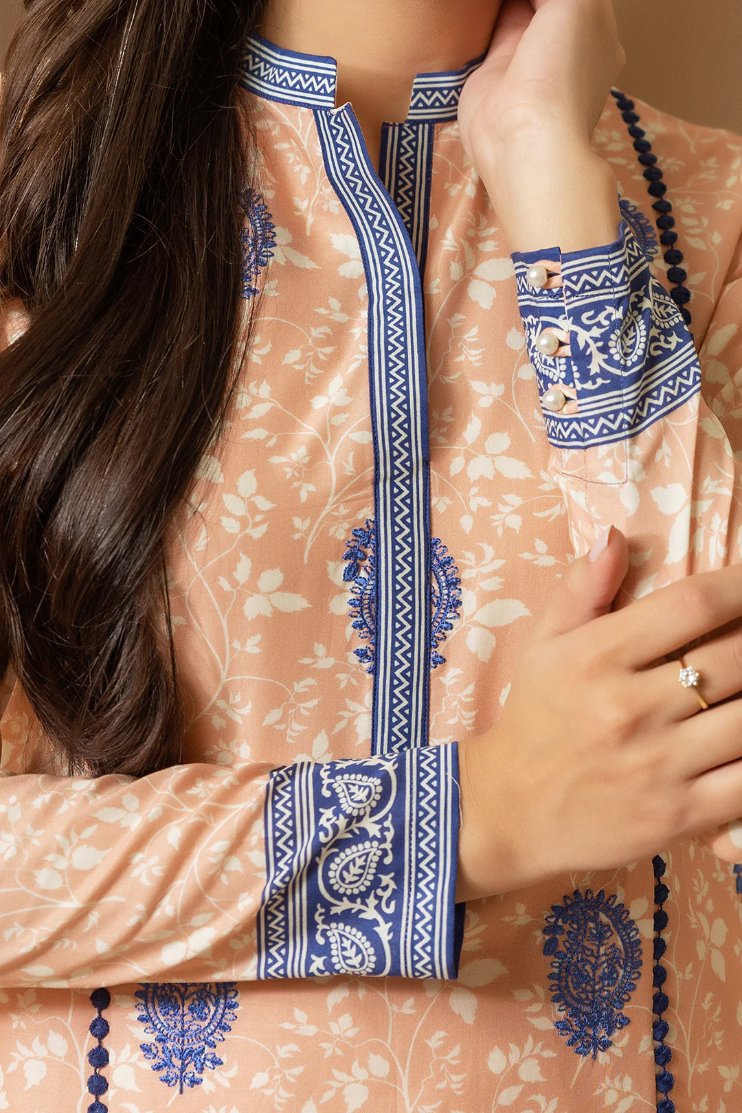Embroidered Shirt Shalwar Dupatta - 0212 - Image 10