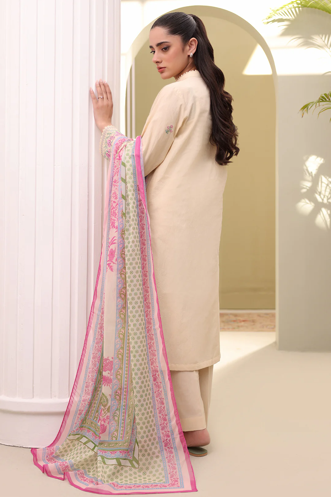 Embroidered Shirt Shalwar Dupatta - 0279 - Image 5