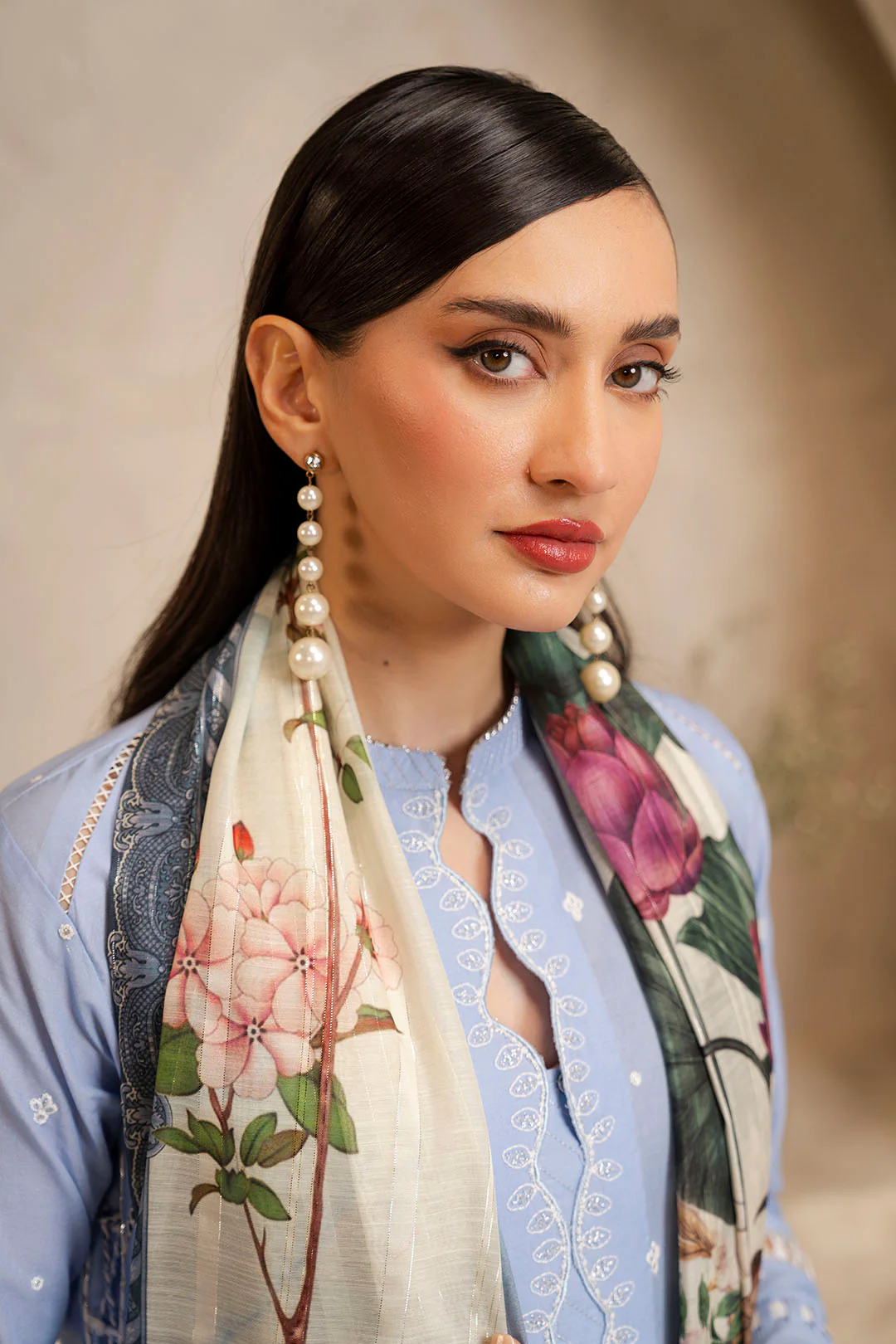 Embroidered Shirt Shalwar Dupatta - 0288 - Image 3