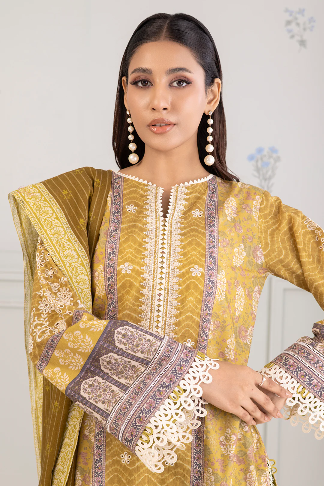 Embroidered Shirt Shalwar Dupatta - 0342