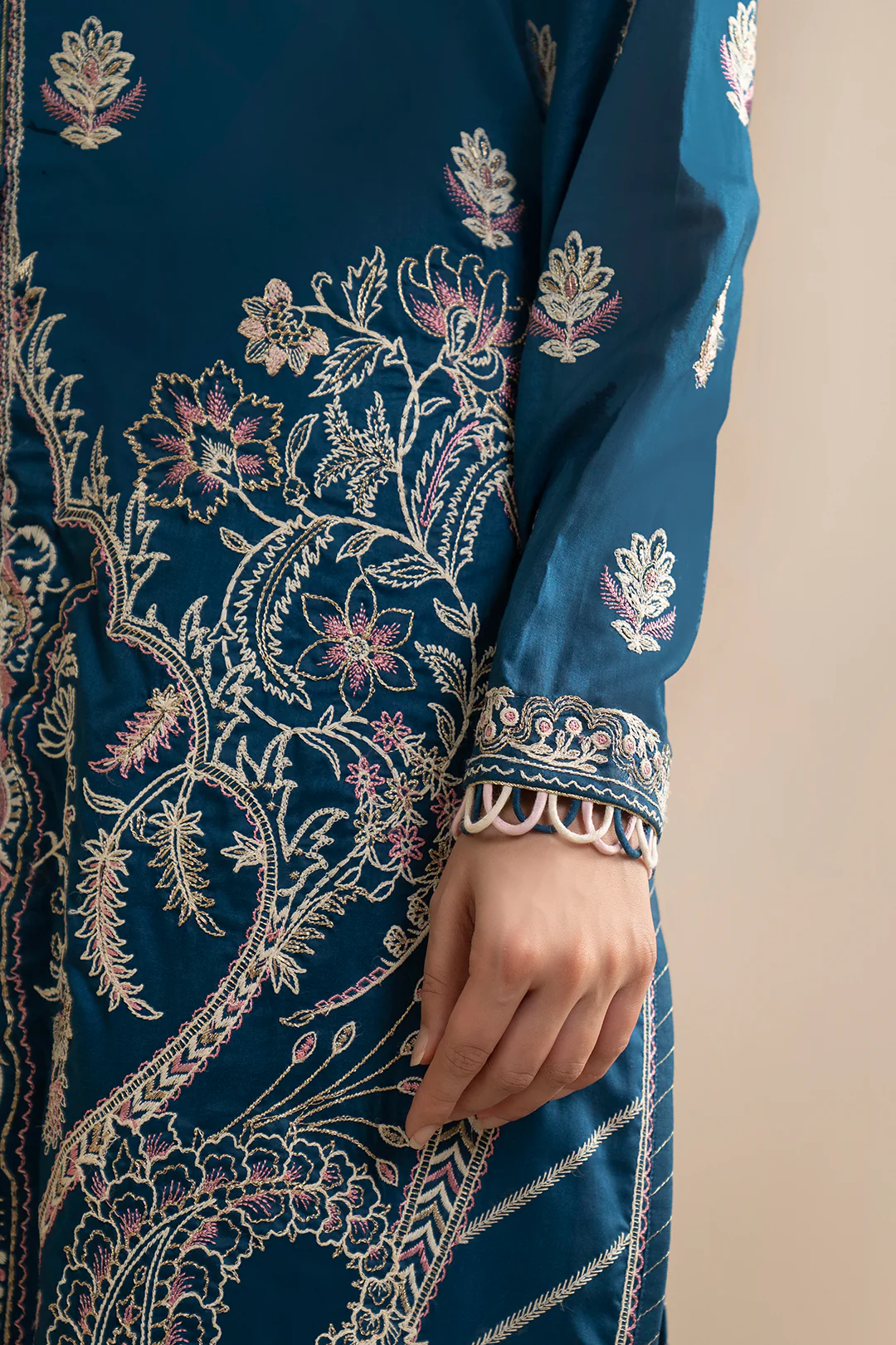 Embroidered Shirt Shalwar Dupatta - 0353 - Image 7
