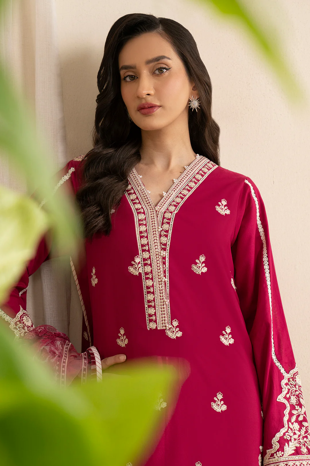 Embroidered Shirt Shalwar Dupatta - 0359 - Image 3