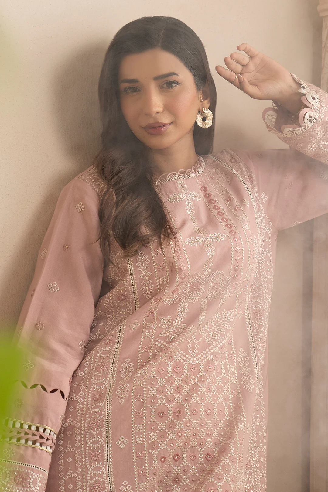 Embroidered Shirt Shalwar Dupatta - 0361 - Image 7