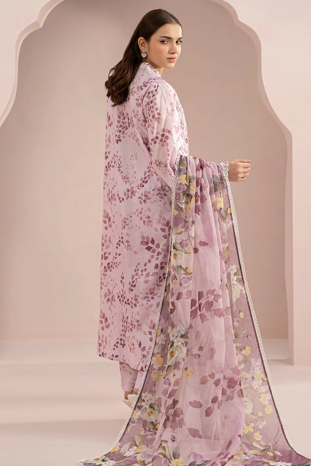 Embroidered Shirt Shalwar Dupatta - 0365 - Image 5