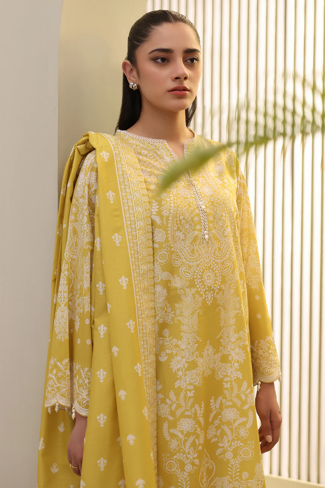 Embroidered Shirt Shalwar Dupatta - 0400 - Image 3