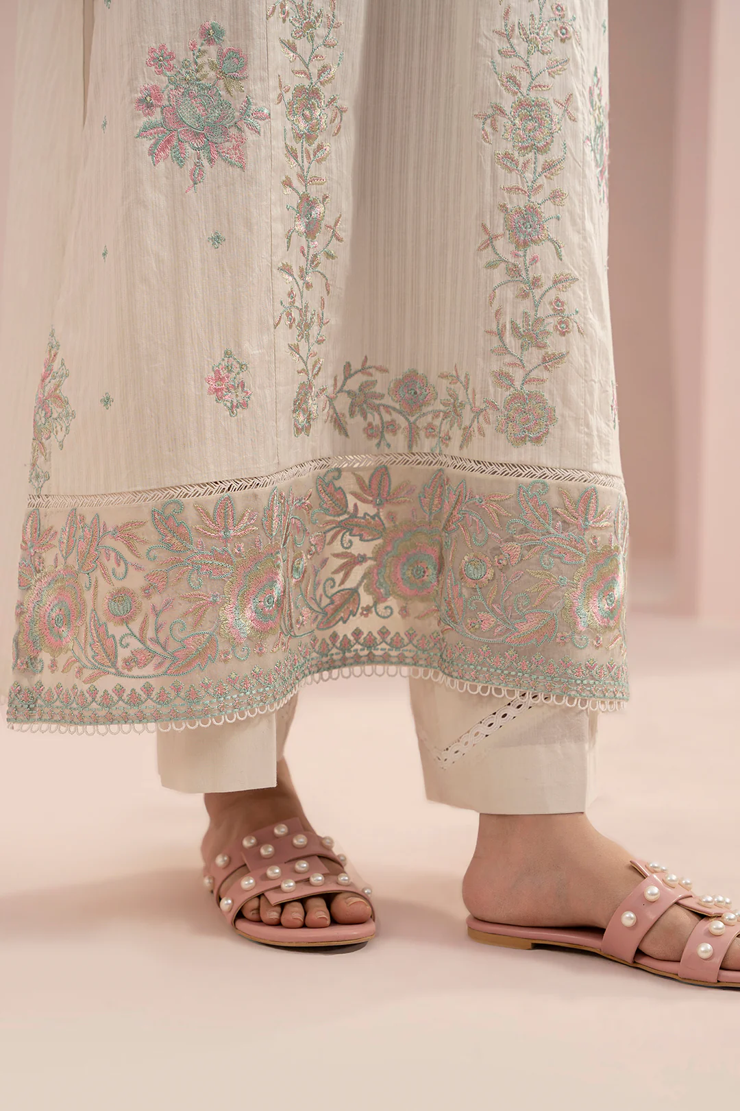 Embroidered Shirt Shalwar Dupatta - 0467 - Image 6