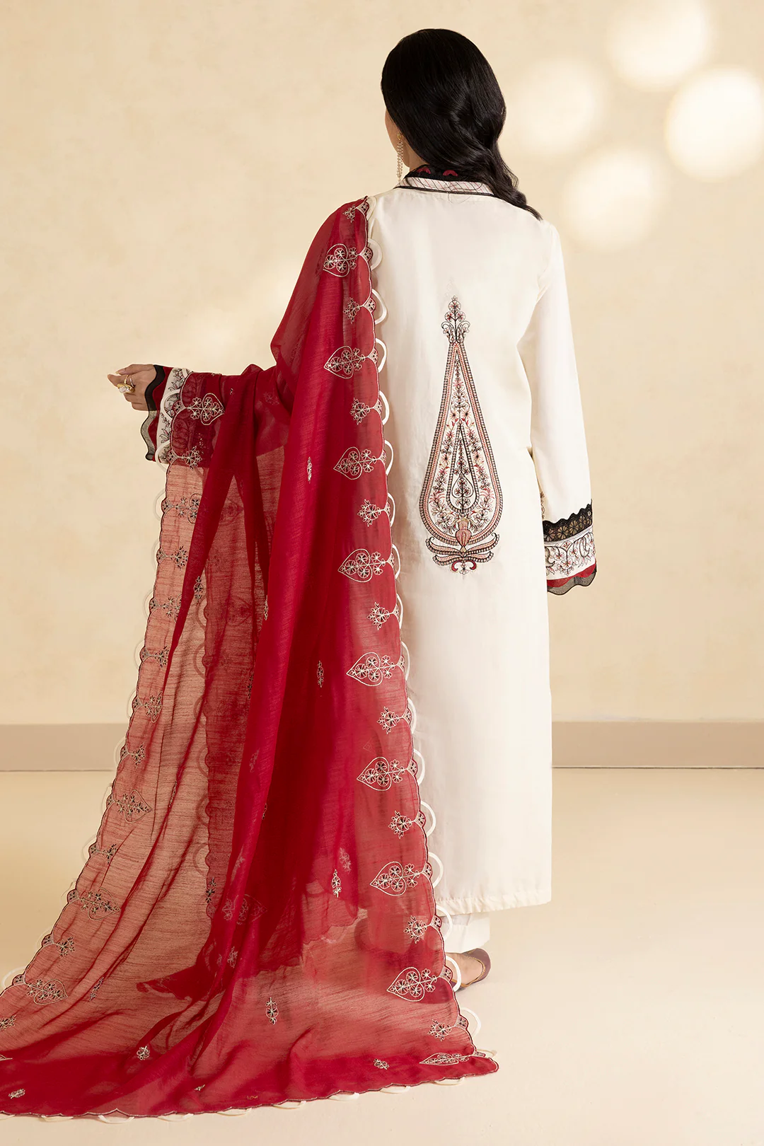 Embroidered Shirt Shalwar Dupatta - 0470 - Image 10