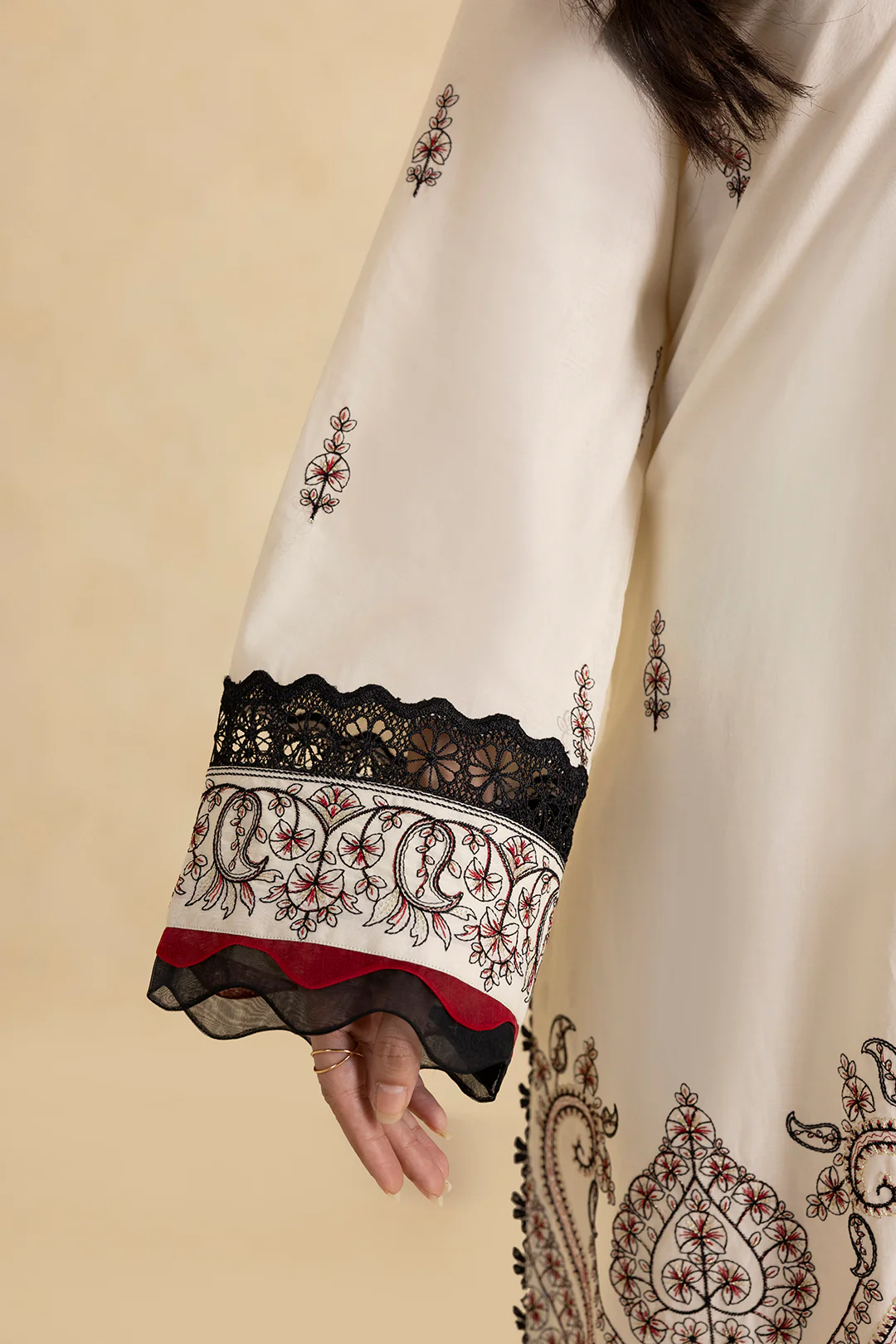 Embroidered Shirt Shalwar Dupatta - 0470 - Image 8