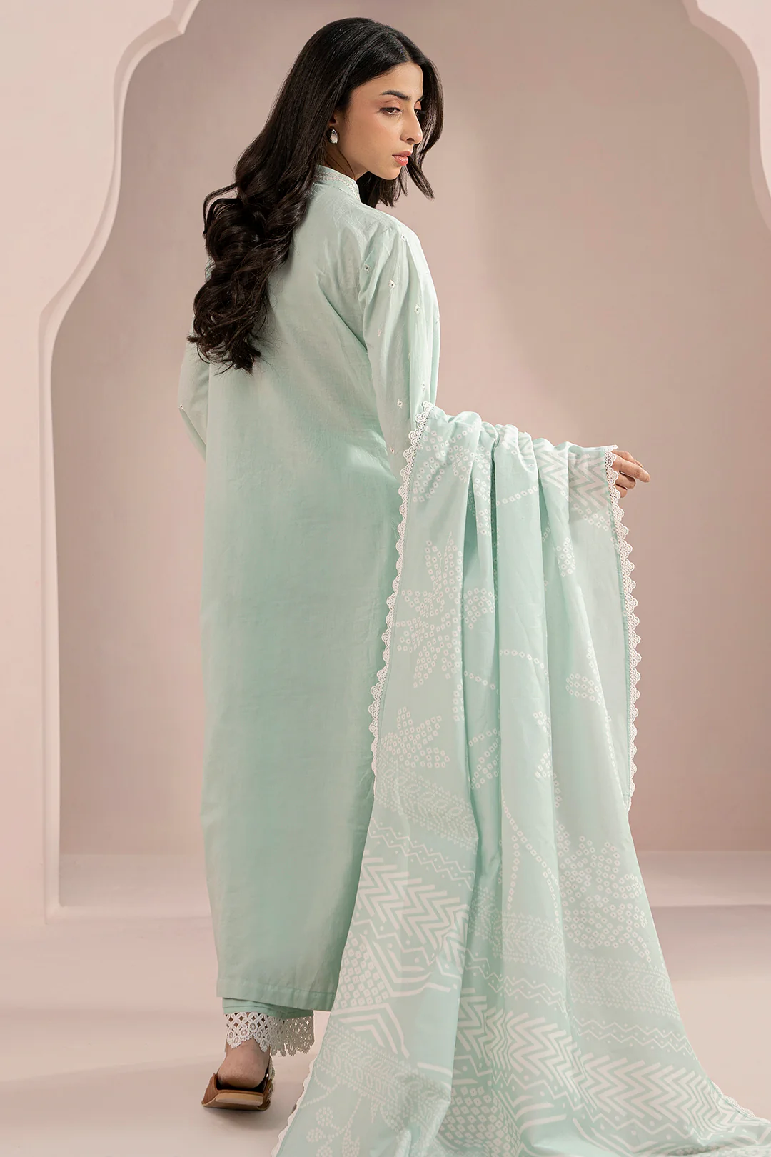 Embroidered Shirt Shalwar Dupatta - 0471 - Image 6