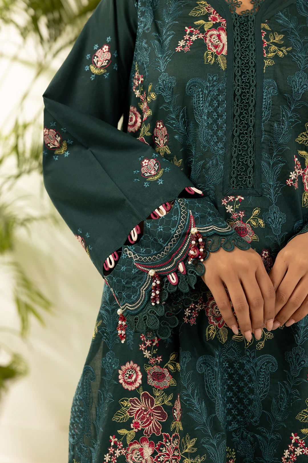 Embroidered Shirt Shalwar Dupatta - 0536 - Image 6