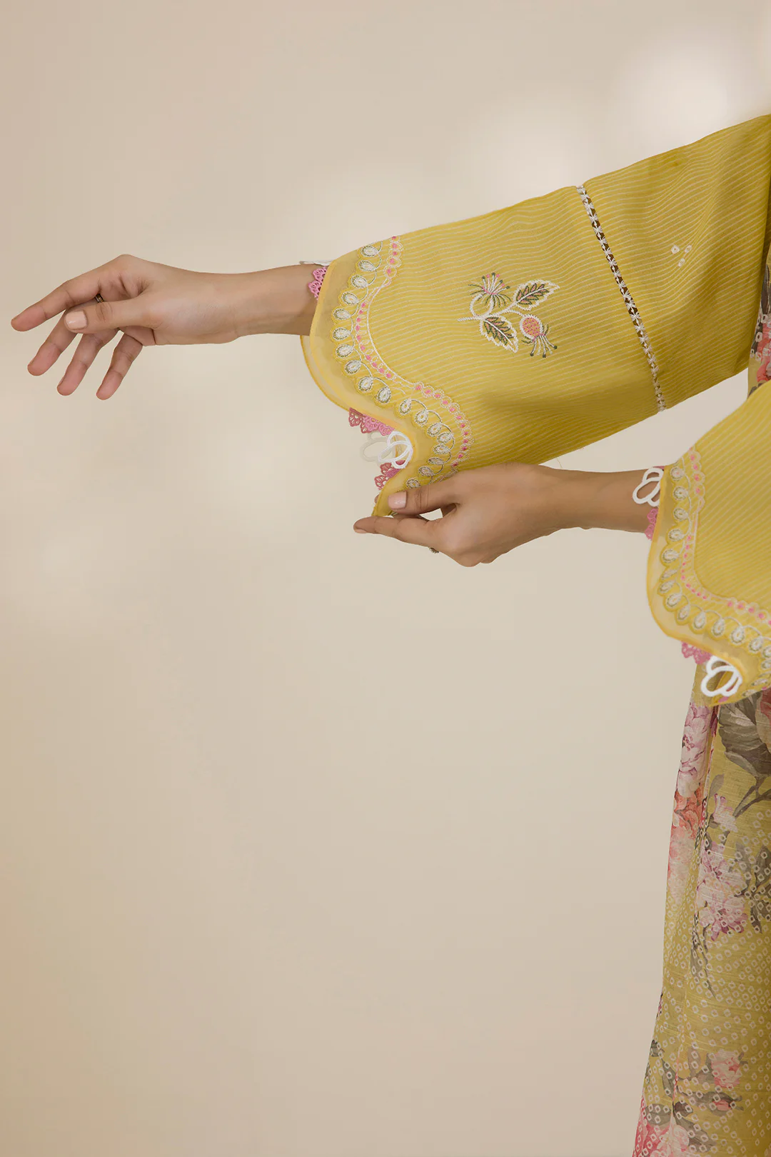 Embroidered Shirt Shalwar Dupatta - 0599 - Image 6