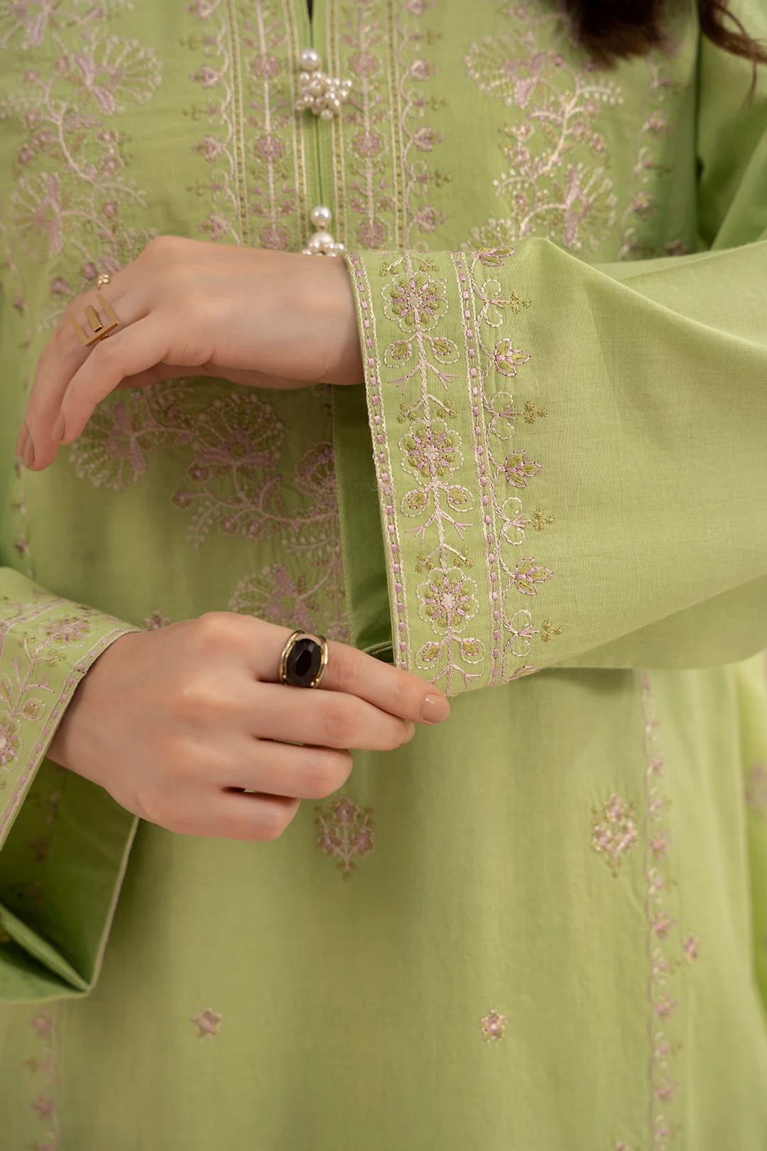 Embroidered Shirt Shalwar Dupatta - 0602 - Image 10