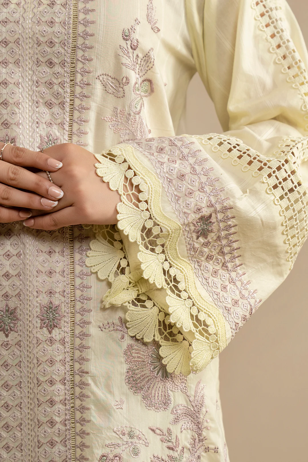 Embroidered Shirt Shalwar Dupatta - 0607 - Image 8