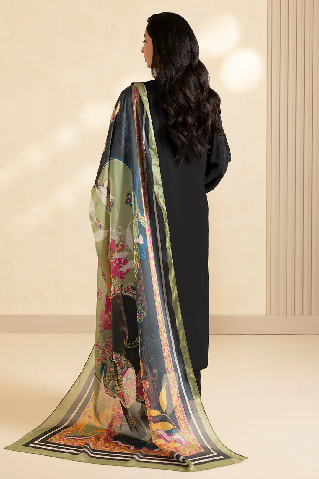 Embroidered Shirt Shalwar Dupatta - 0610 - Image 6