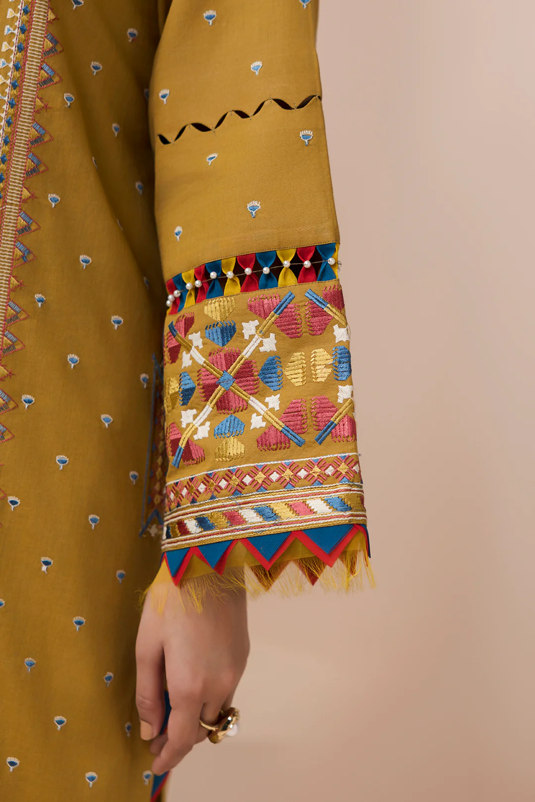 Embroidered Shirt Shalwar Dupatta - 0616 - Image 7