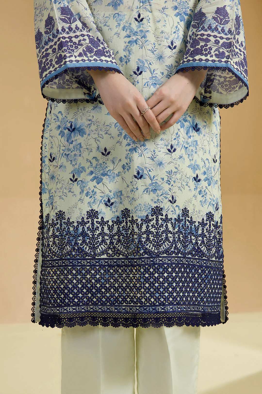 Embroidered Shirt Shalwar Dupatta - 0677 - Image 5