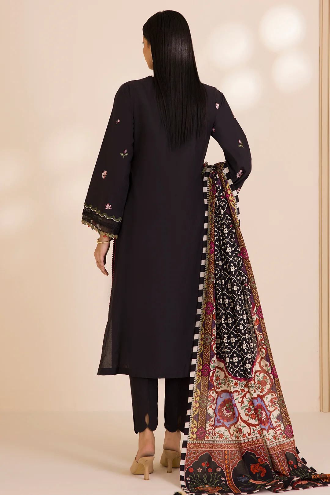 Embroidered Shirt Shalwar Dupatta - 0681 - Image 13