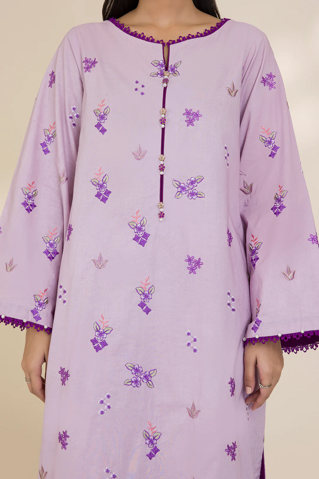 Embroidered Shirt Shalwar Dupatta - 0682 - Image 8