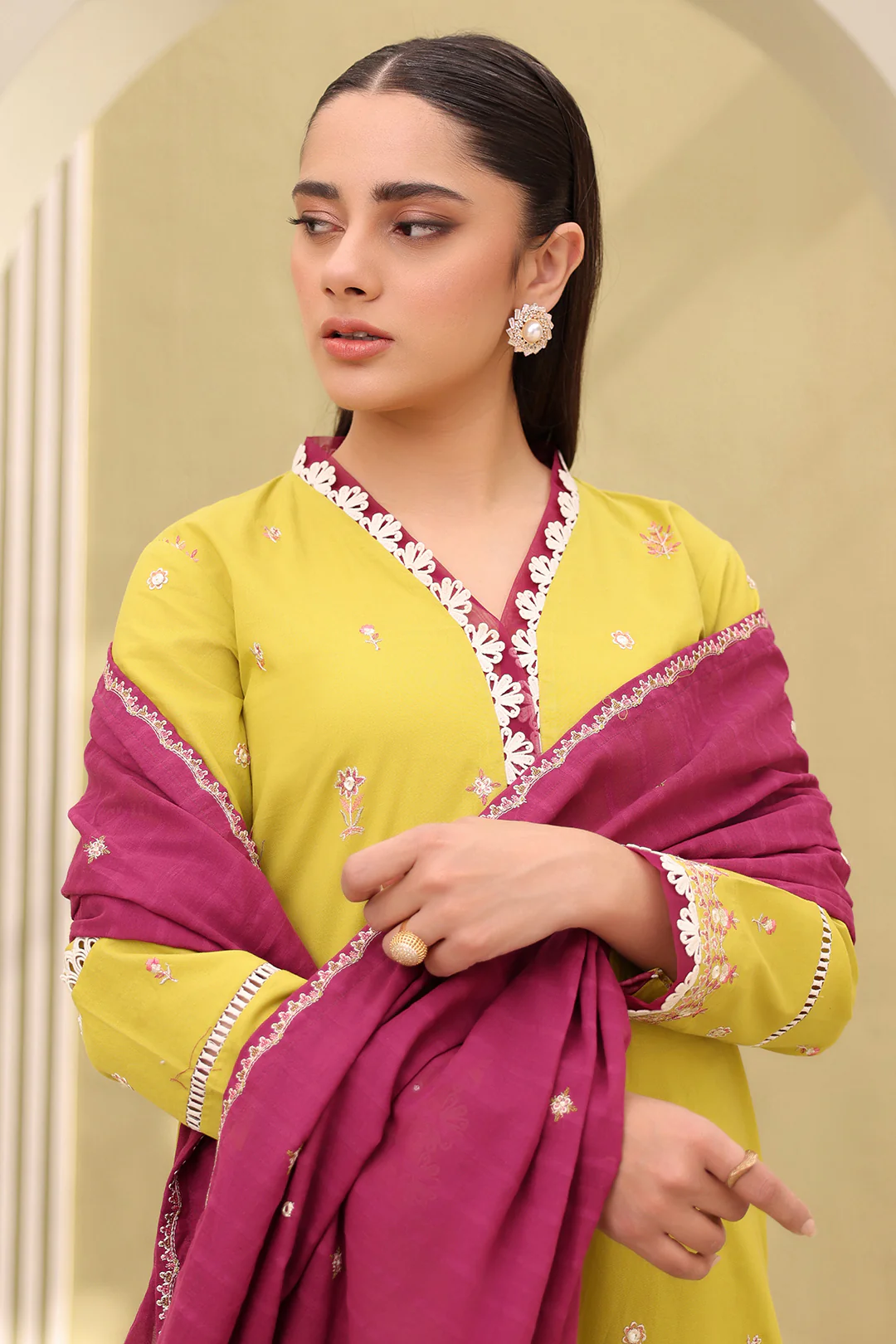 Embroidered Shirt Shalwar Dupatta - 0819