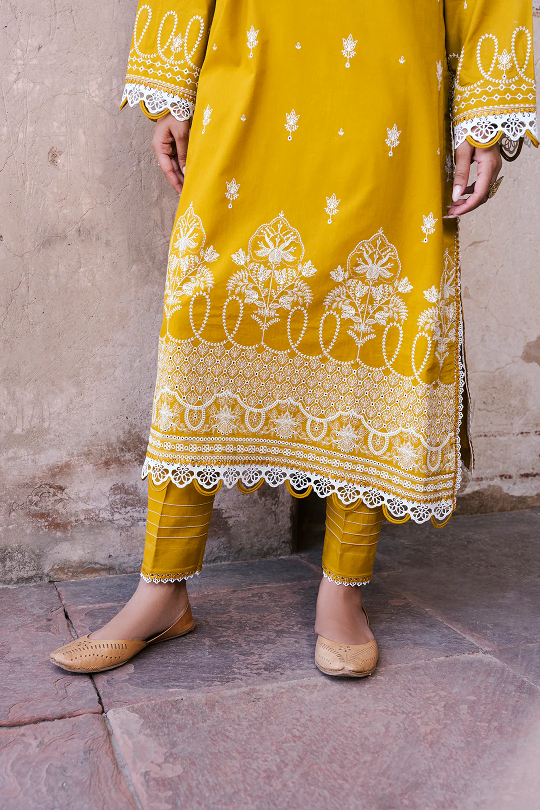Embroidered Shirt Shalwar Dupatta - 0829 - Image 3