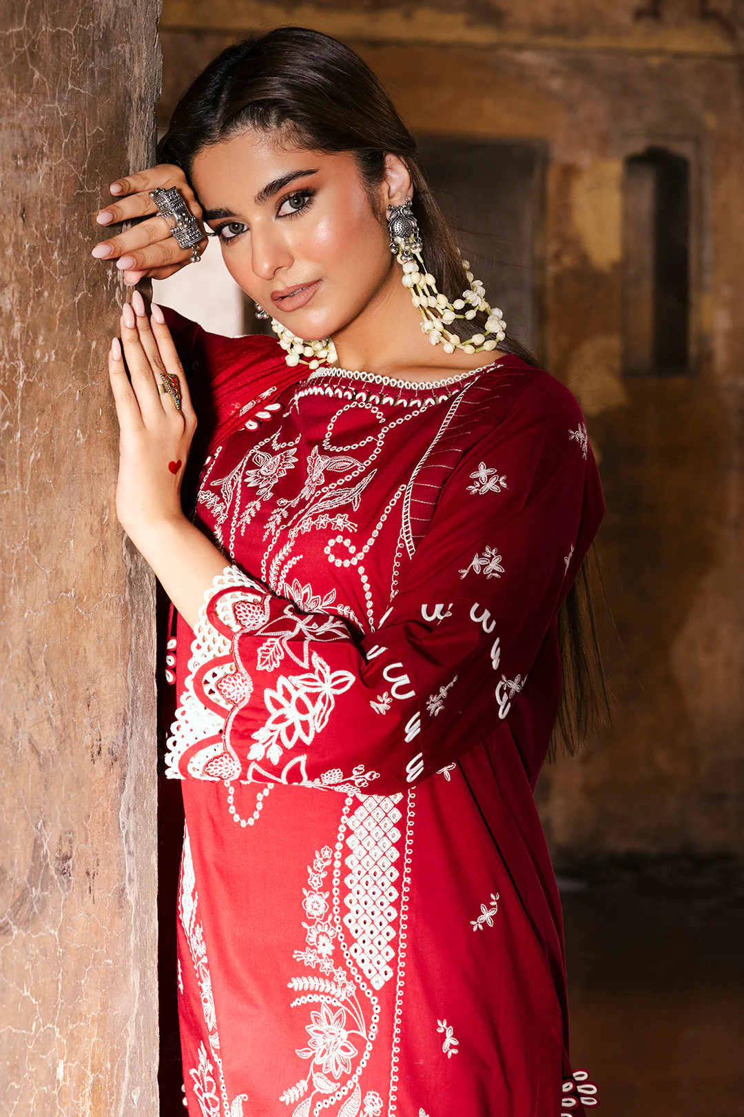 Embroidered Shirt Shalwar Dupatta - 0837 - Image 9