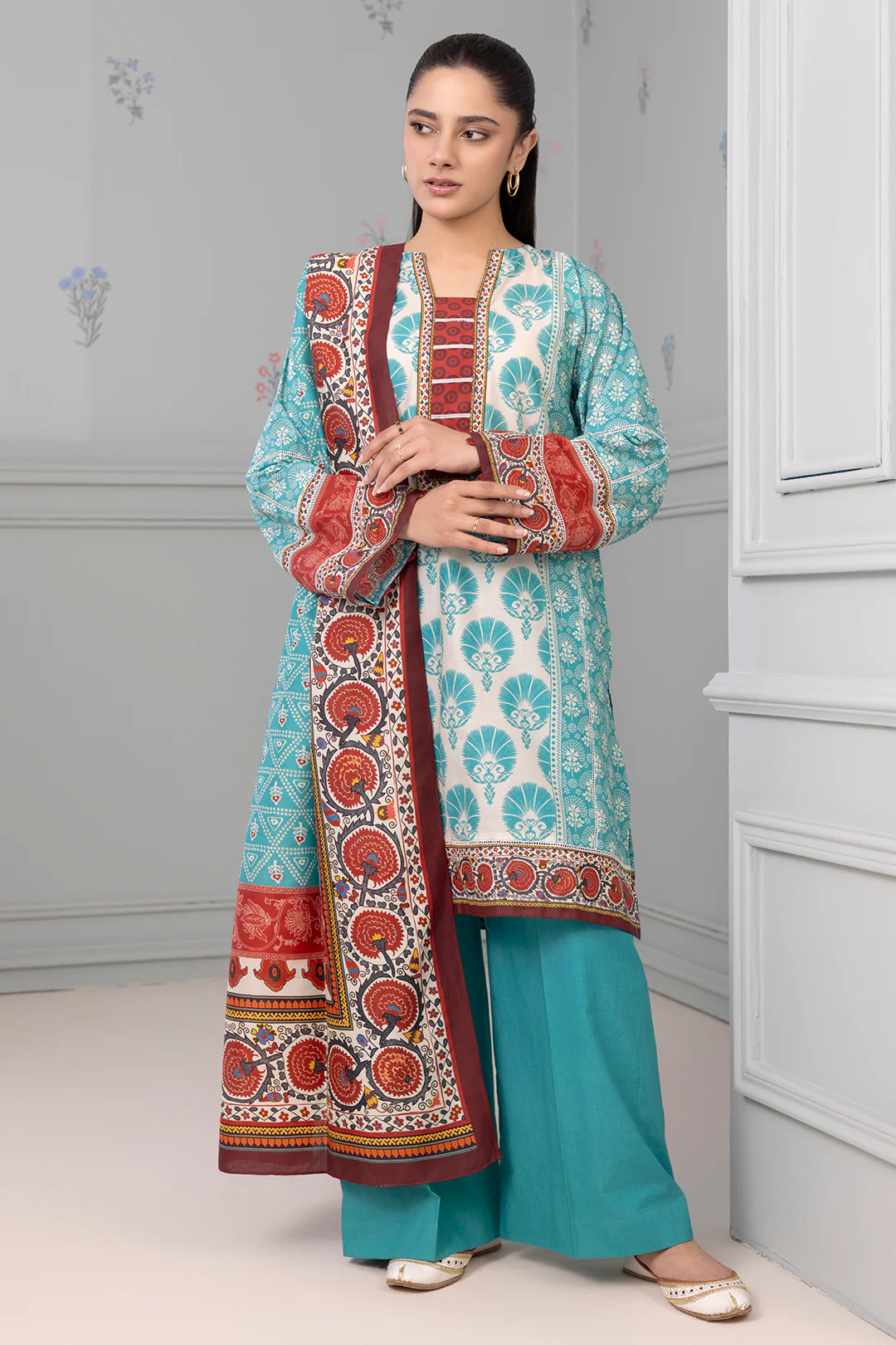 Shirt Shalwar Dupatta - 0497 - Image 2