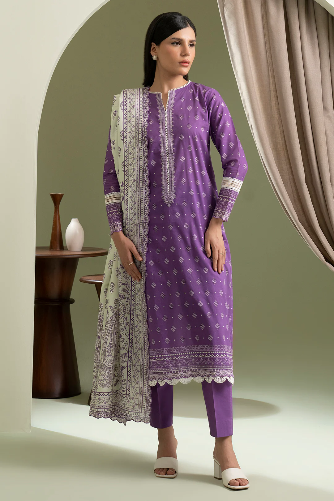 Shirt Shalwar Dupatta - 0589 - Image 9