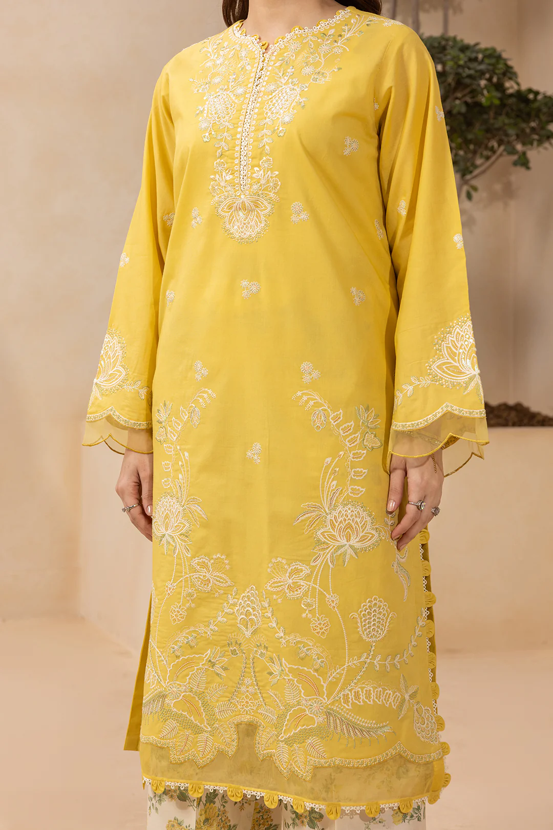Embroidered Shirt Shalwar Dupatta - 0447 - Image 6