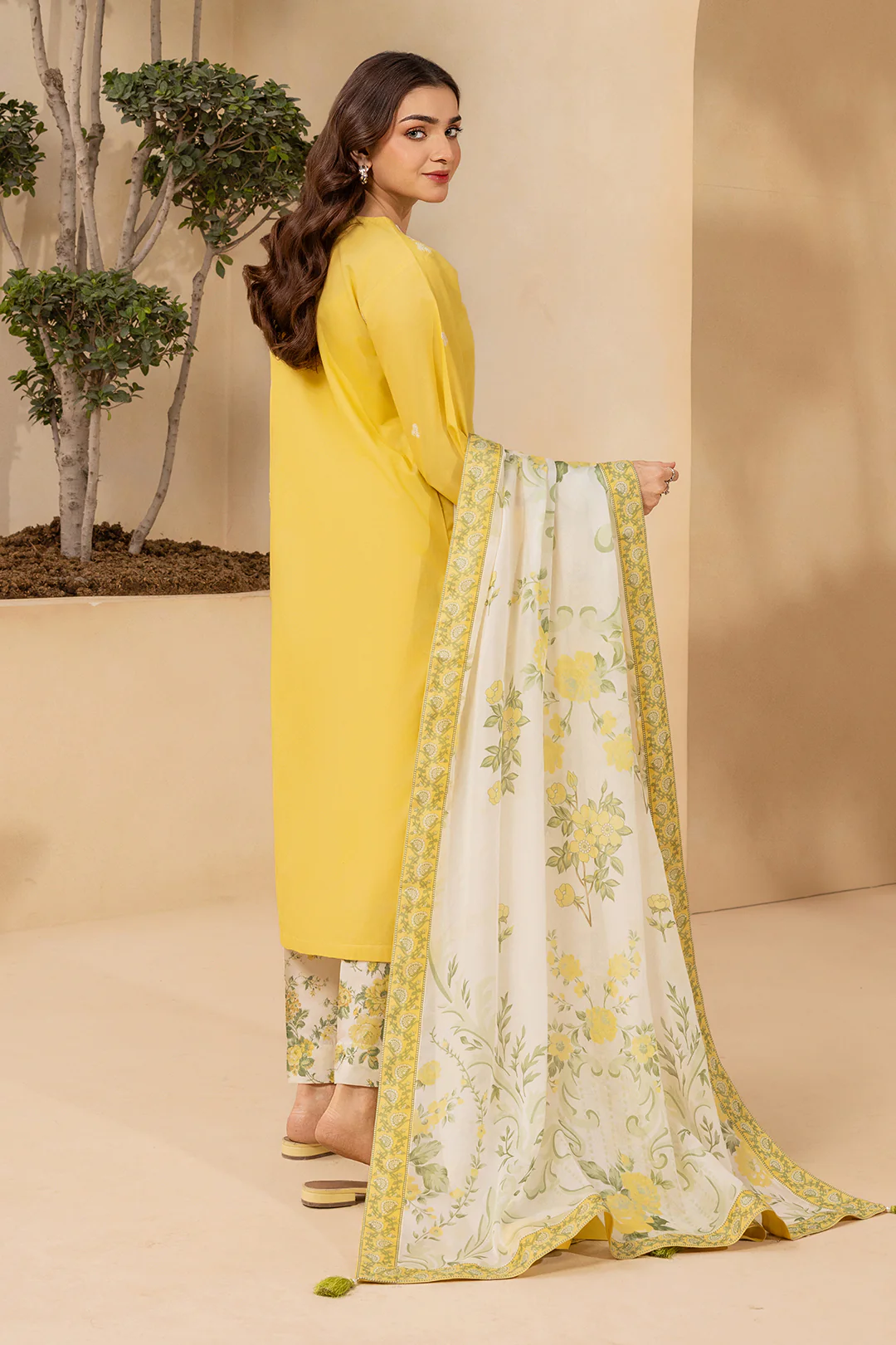 Embroidered Shirt Shalwar Dupatta - 0447 - Image 8