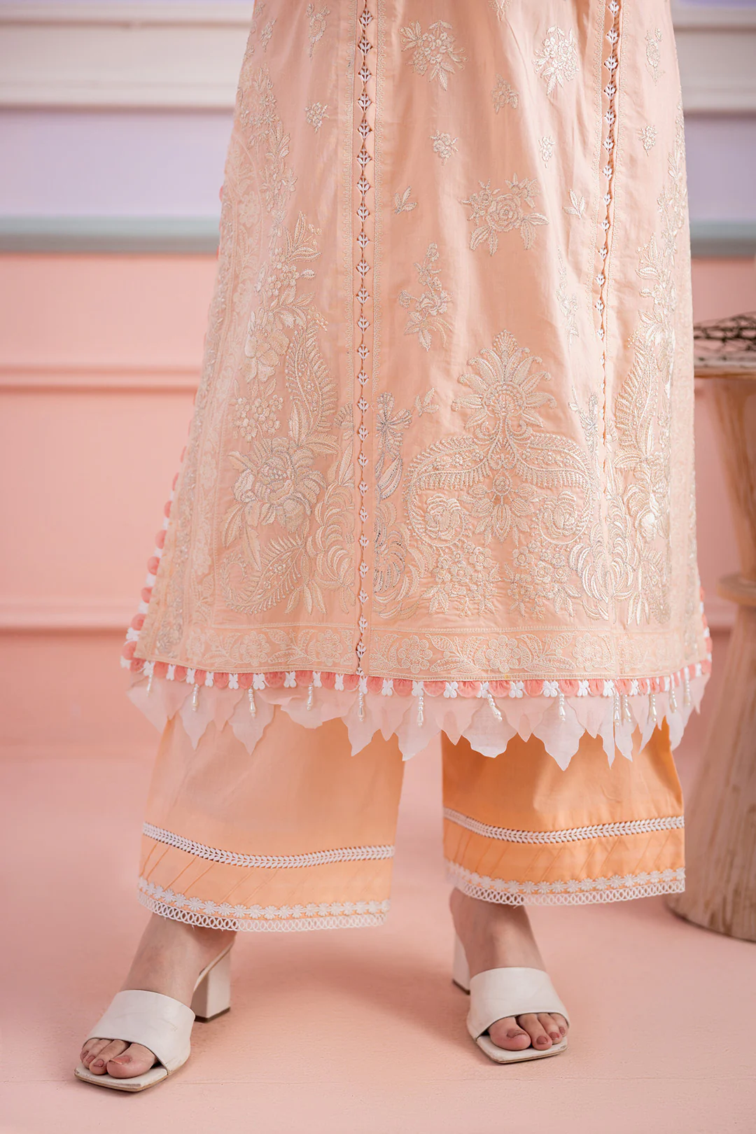 Embroidered Shirt Shalwar Dupatta - 0513 - Image 6