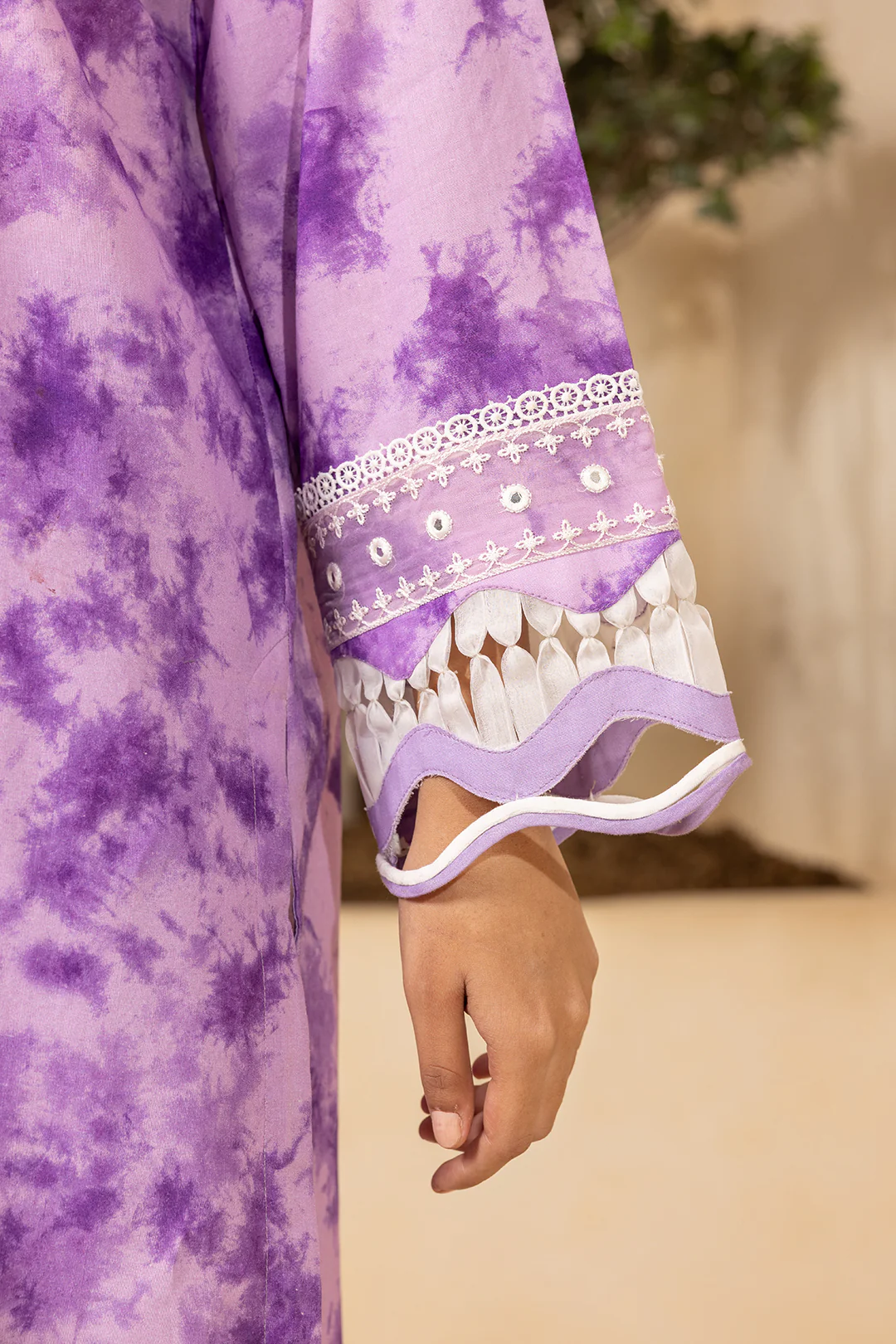 Embroidered Shirt Shalwar Dupatta - 0571 - Image 9