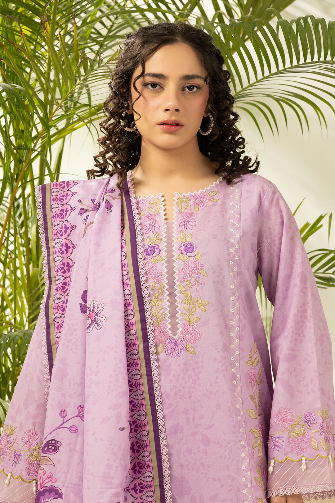 Embroidered Shirt Shalwar Dupatta - 0640