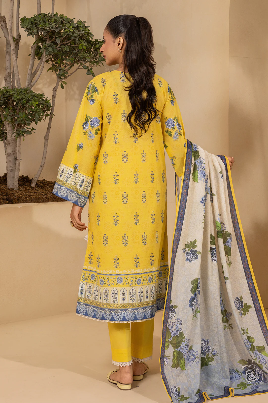 Embroidered Shirt Shalwar Dupatta - 0642 - Image 10