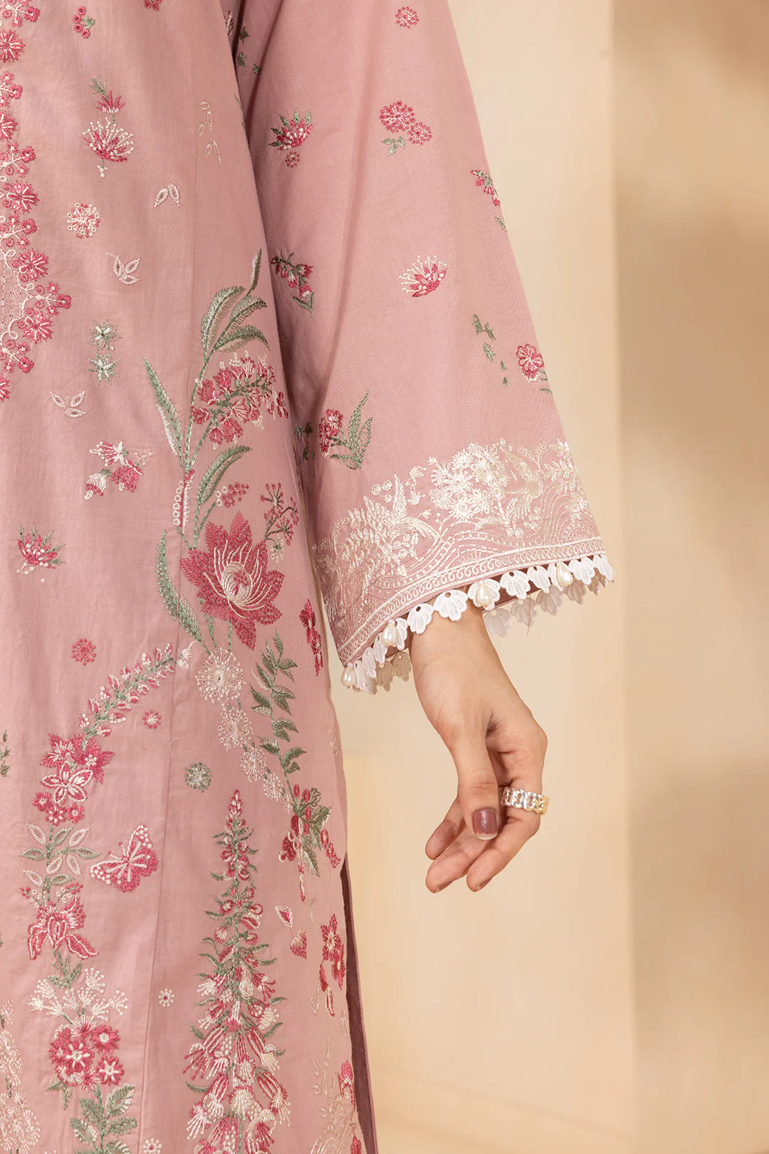 Embroidered Shirt Shalwar Dupatta - 0658 - Image 8