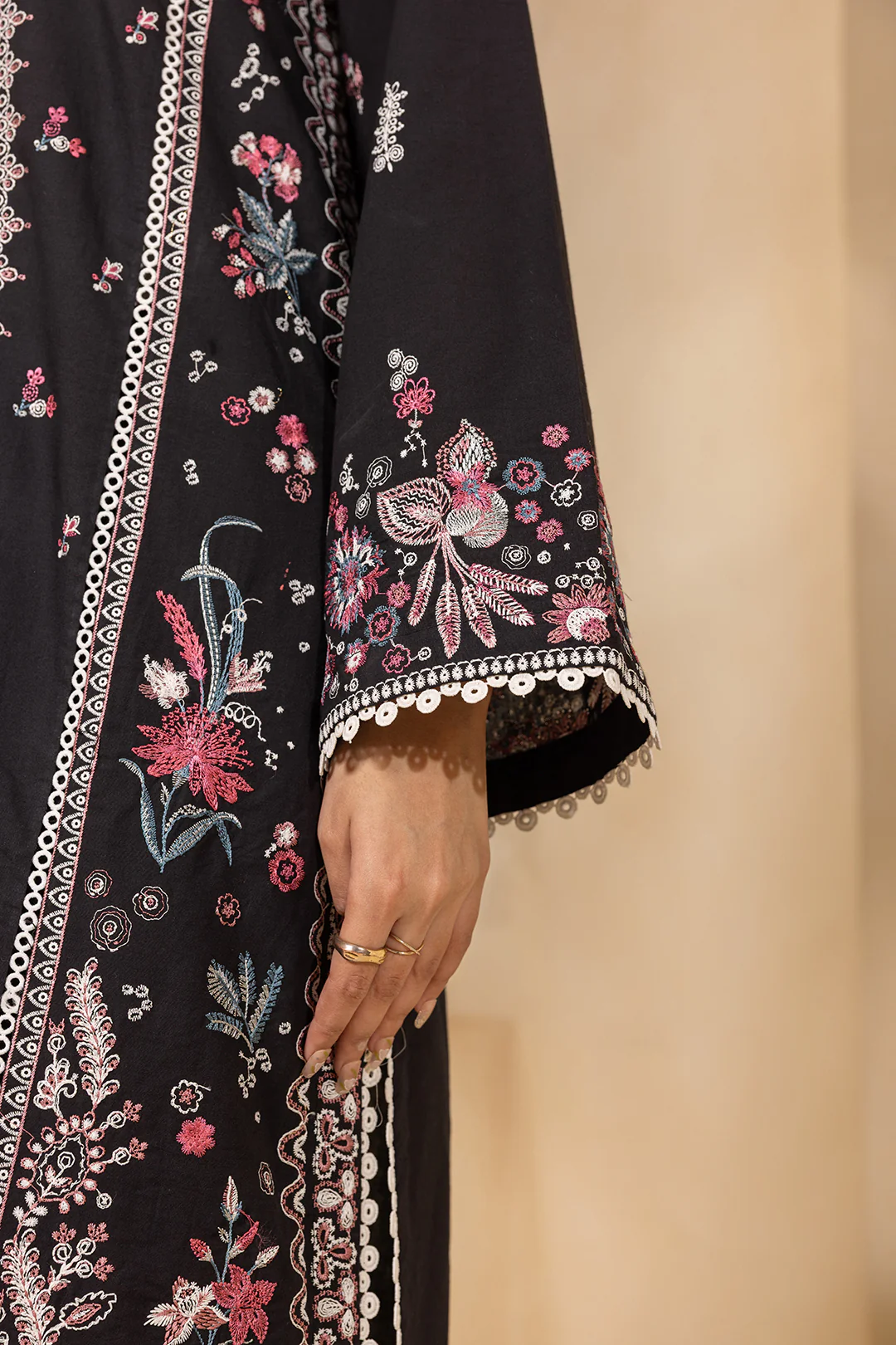 Embroidered Shirt Shalwar Dupatta - 0660 - Image 9