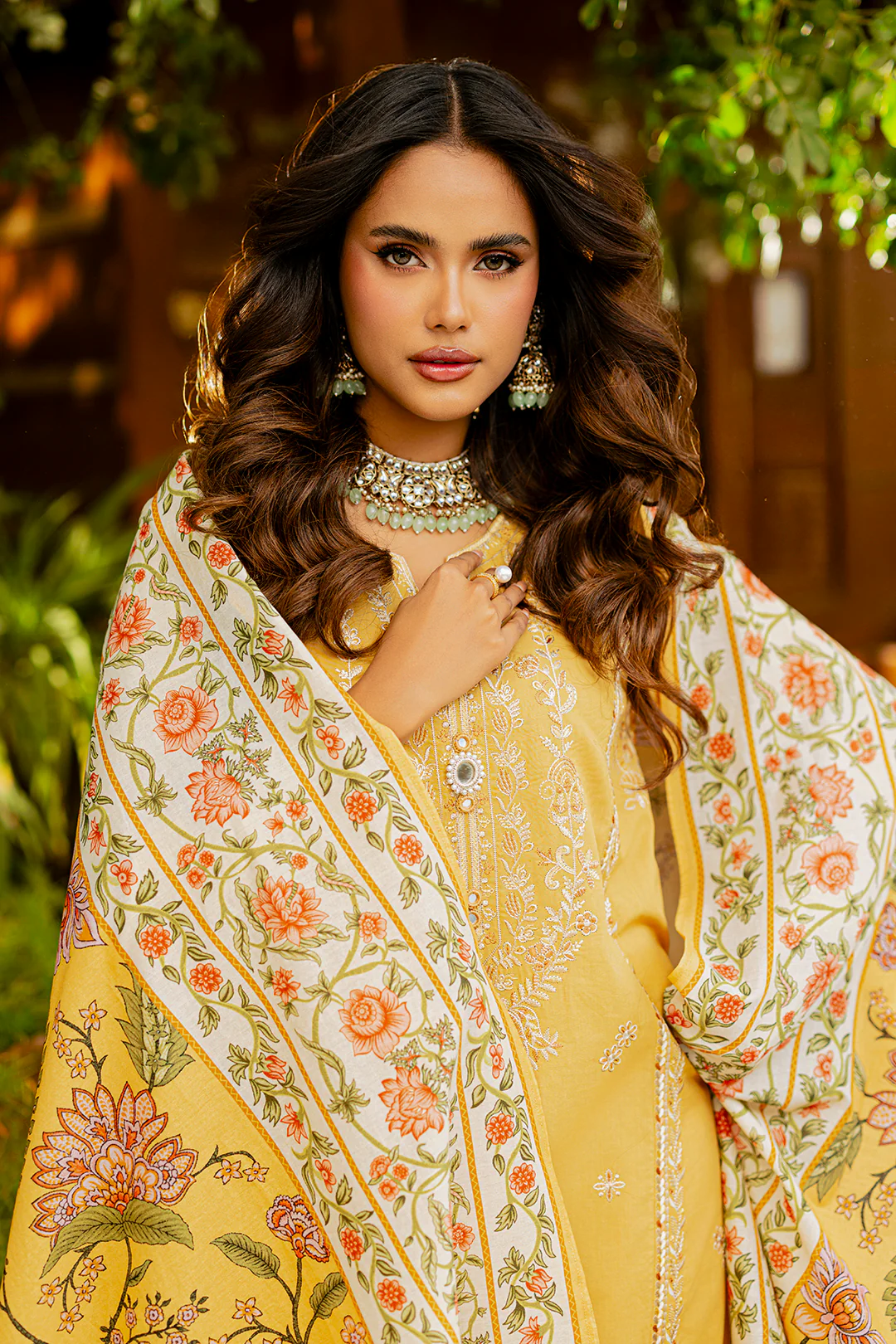Embroidered Shirt Shalwar Dupatta - 0726 - Image 18