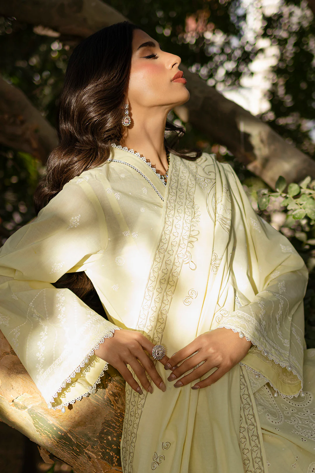 Embroidered Shirt Shalwar Dupatta - 0790 - Image 11