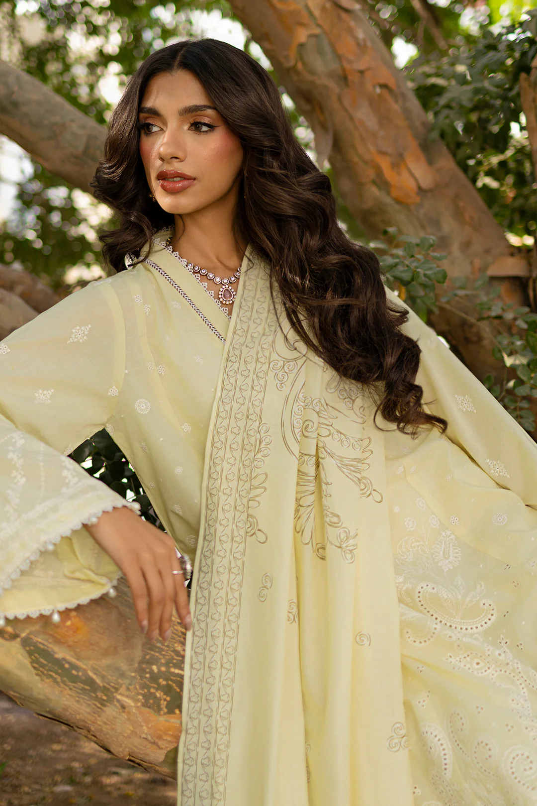 Embroidered Shirt Shalwar Dupatta - 0790 - Image 14
