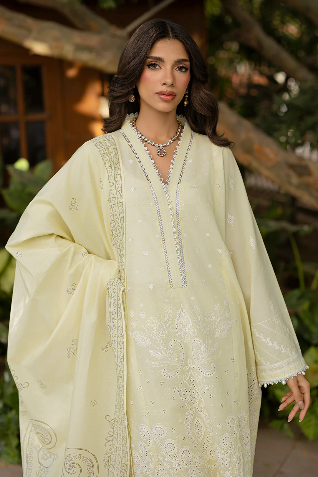 Embroidered Shirt Shalwar Dupatta - 0790 - Image 15