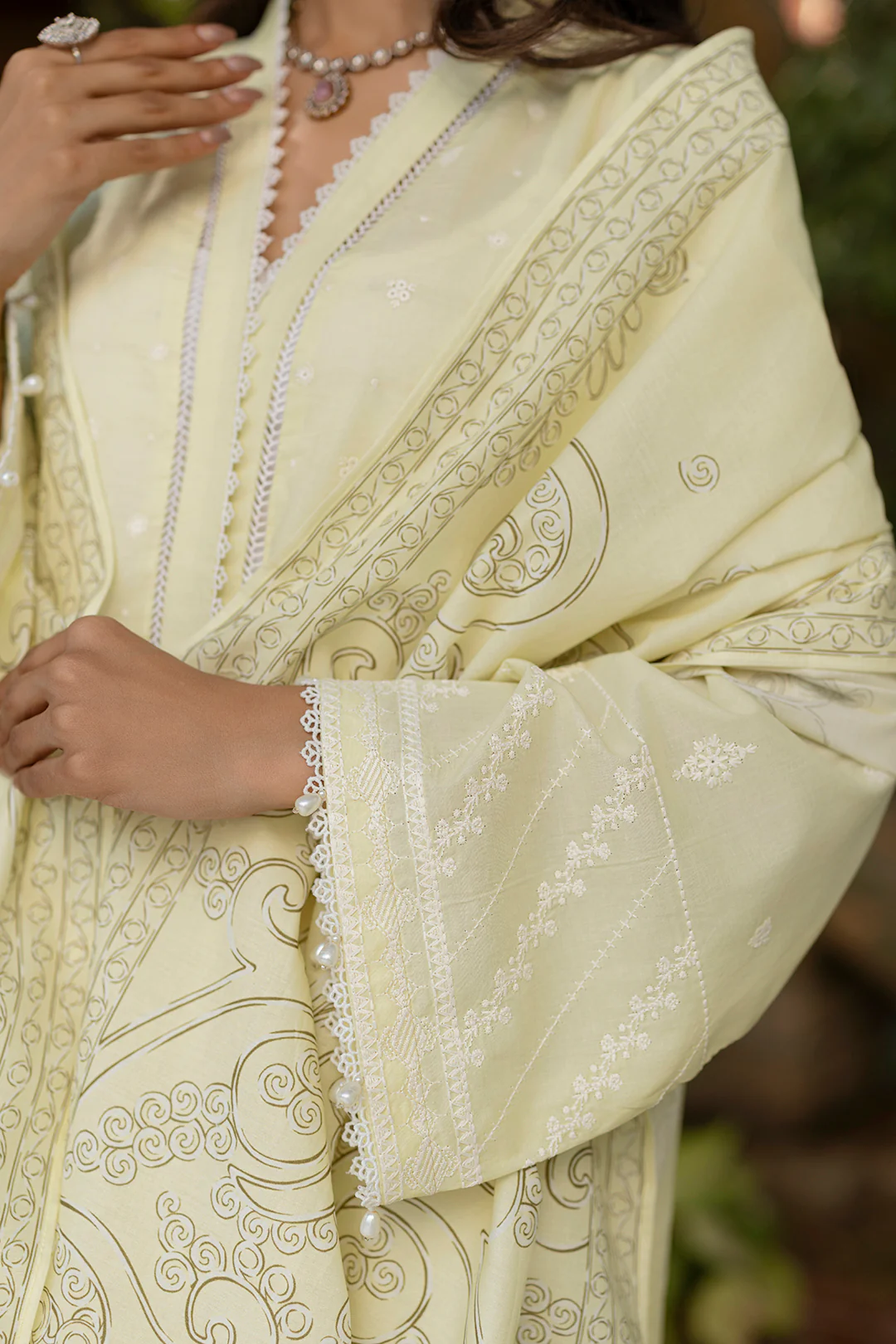 Embroidered Shirt Shalwar Dupatta - 0790 - Image 16